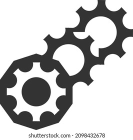 gears and cogs symbol icon