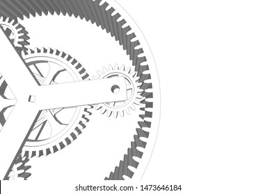 gears cogs vector 3d illustration