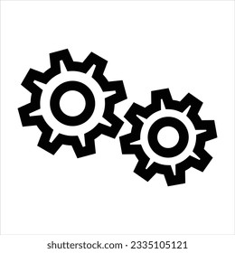 Gears cogwheel settings vector icon