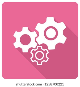 gears combination icon. vector illustration 