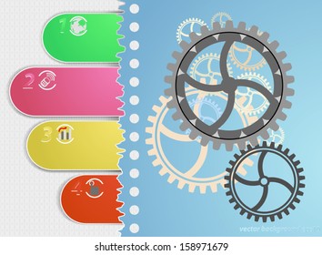 Gears concepts display business background