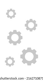Gears Construction Tool Icon. Vector illustration