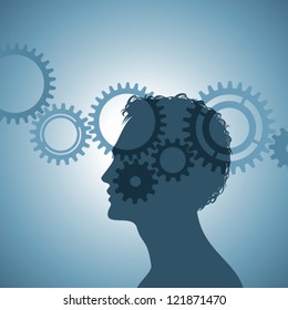gears in the contour the human head