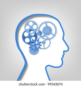 gears in the contour the human head