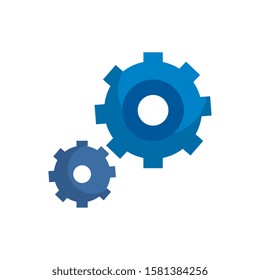 Gears design, construction work repair machine part technology industry and technical theme Vector illustration
