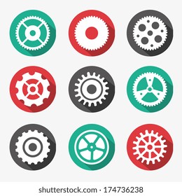 gears design over  background vector illustration