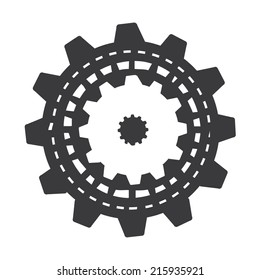 gears design over   background vector illustration