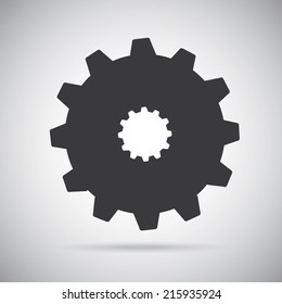 gears design over  gray background vector illustration