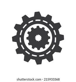 gears design over   white background vector illustration