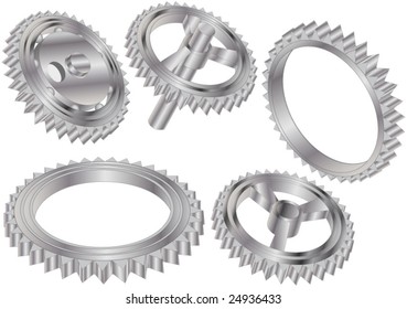 gears detail castors