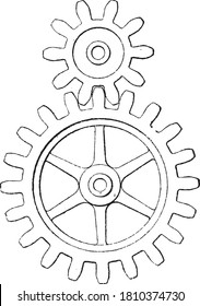 Gears, del diccionario de palabras y cosas, 1888.