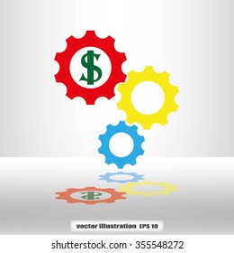 gears and dollar