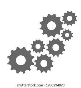 gears engginering mechanism vector design