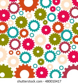 gears engineering design isolated, vector illustration eps10