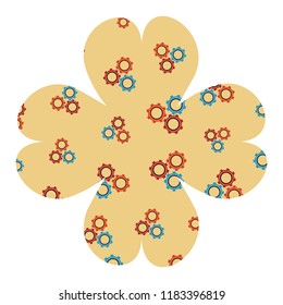 Gears Flower frame