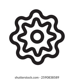 Gears, gear icon. Gears, Gear settings. Gear set simple glyph web symbol vector design and illustration. 10 EPS