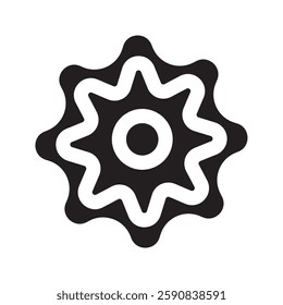 Gears, gear icon. Gears, Gear settings. Gear set simple glyph web symbol vector design and illustration. 10 EPS