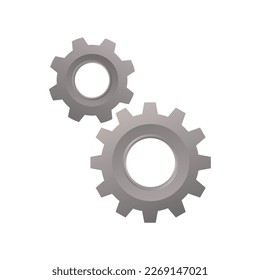 Gears. Gear icon. Gear icon vector design. Gear simple sign. Setting logo design. Setting icon isolated on white background.