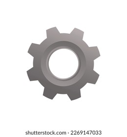 Engranajes. Icono de engranaje. Diseño vectorial de icono de engranajes. Señal simple de engranaje. Configurando el diseño del logotipo. Configurando iconos.