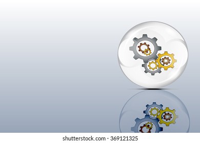 Gears in Glossy ball design