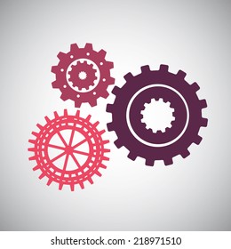 gears graphic design , vector illustration