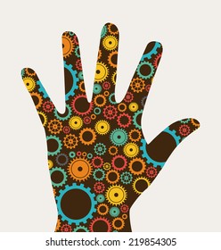 gears graphic design , vector illustration