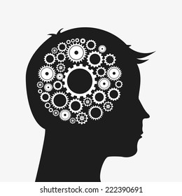 gears graphic design , vector illustration