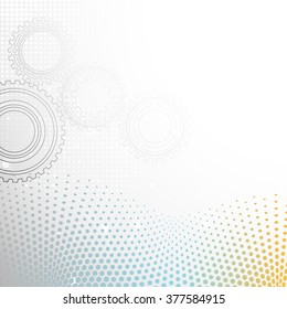 Gears with halftone elements