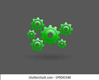 Icono de engranajes