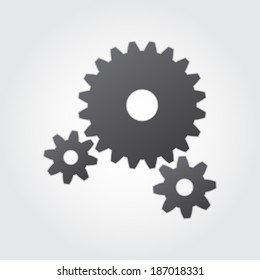 Similar Images, Stock Photos & Vectors of Gears icon abstract