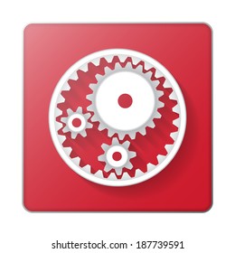 Gears icon abstract background