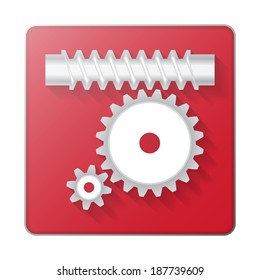 Gears icon abstract background