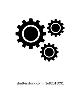 Gears icon. cog, settings icon vector illustration