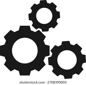 Icono de engranajes. Icono de rueda dentada Vector