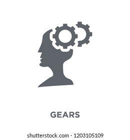Gears icon. Gears design concept from  collection. Simple element vector illustration on white background.