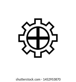 gears icon design template vector