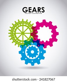 gears icon design, vector illustration eps10 graphic 