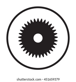 Gears icon. Flat design.