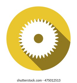 Gears icon. Flat design.
