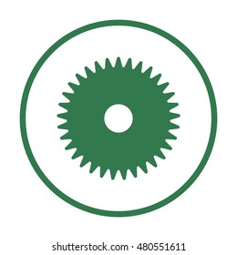 Gears icon. Flat design.