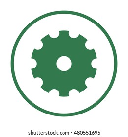 Gears icon. Flat design.