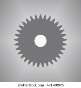 Gears icon. Flat design.