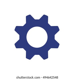 Gears icon. Flat design.