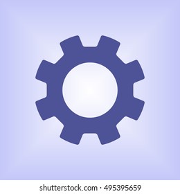 Gears icon. Flat design.