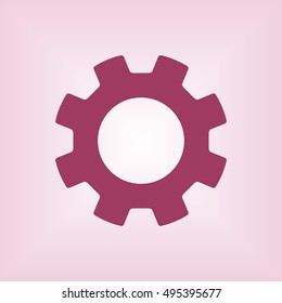 Gears icon. Flat design.