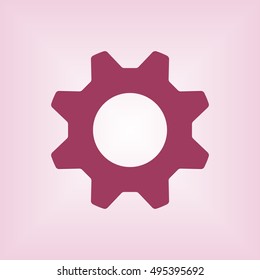 Gears icon. Flat design.