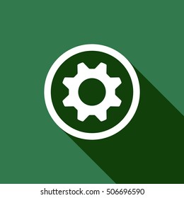 Gears icon. Flat design.