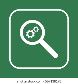 Gears icon. Flat design.