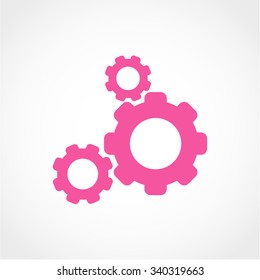 gears Icon Isolated on White Background