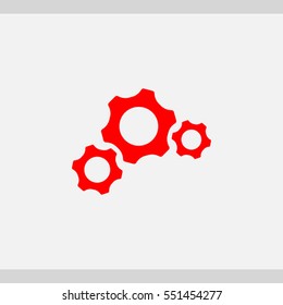 Gears icon. One of set web icons